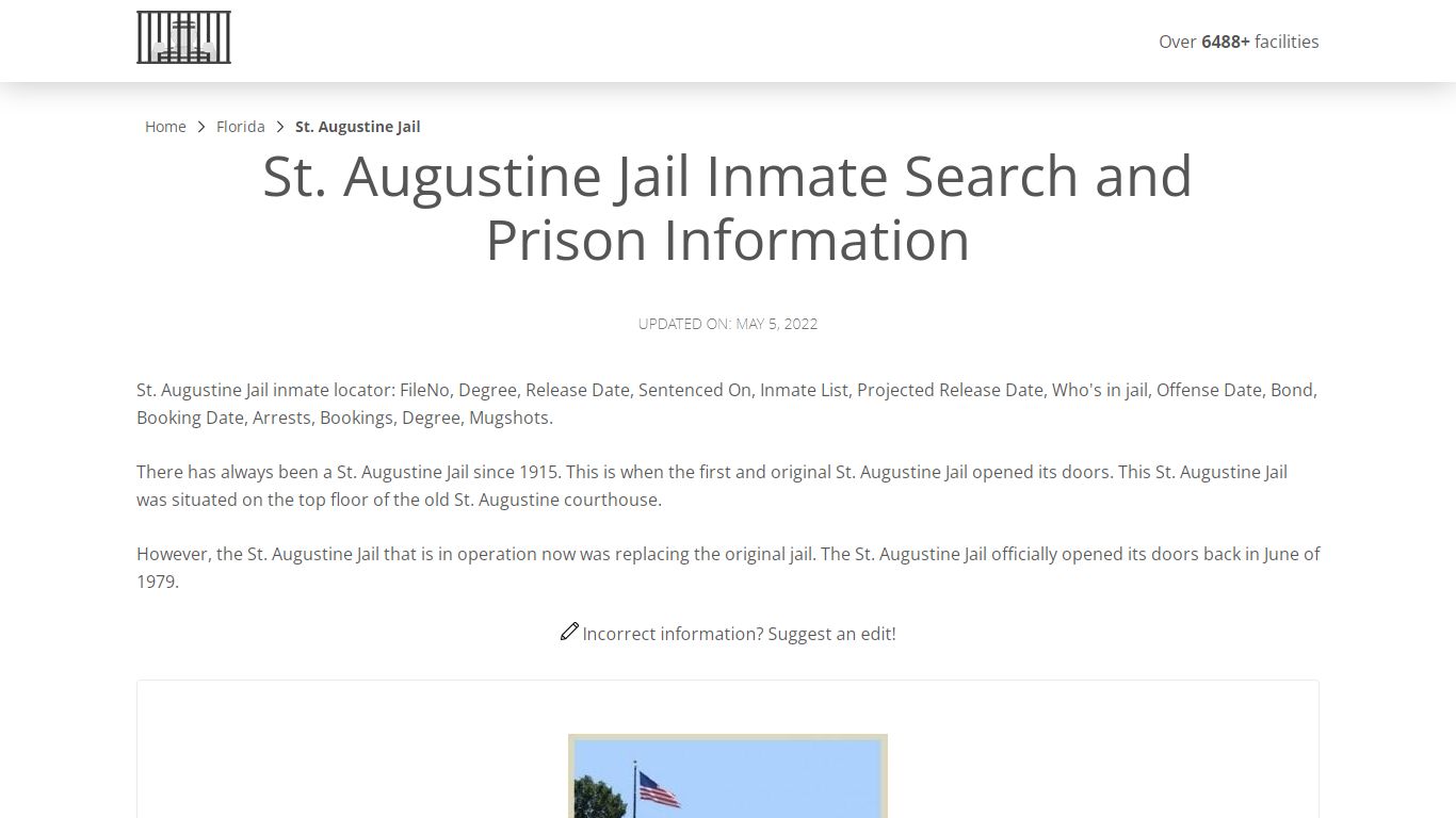 St. Augustine Jail Inmate Search, Visitation, Phone no ...