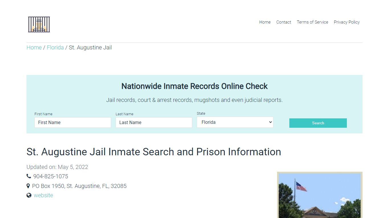 St. Augustine Jail Inmate Search, Visitation, Phone no ...