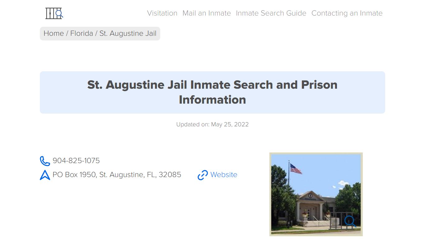 St. Augustine Jail Inmate Search, Visitation, Phone no ...