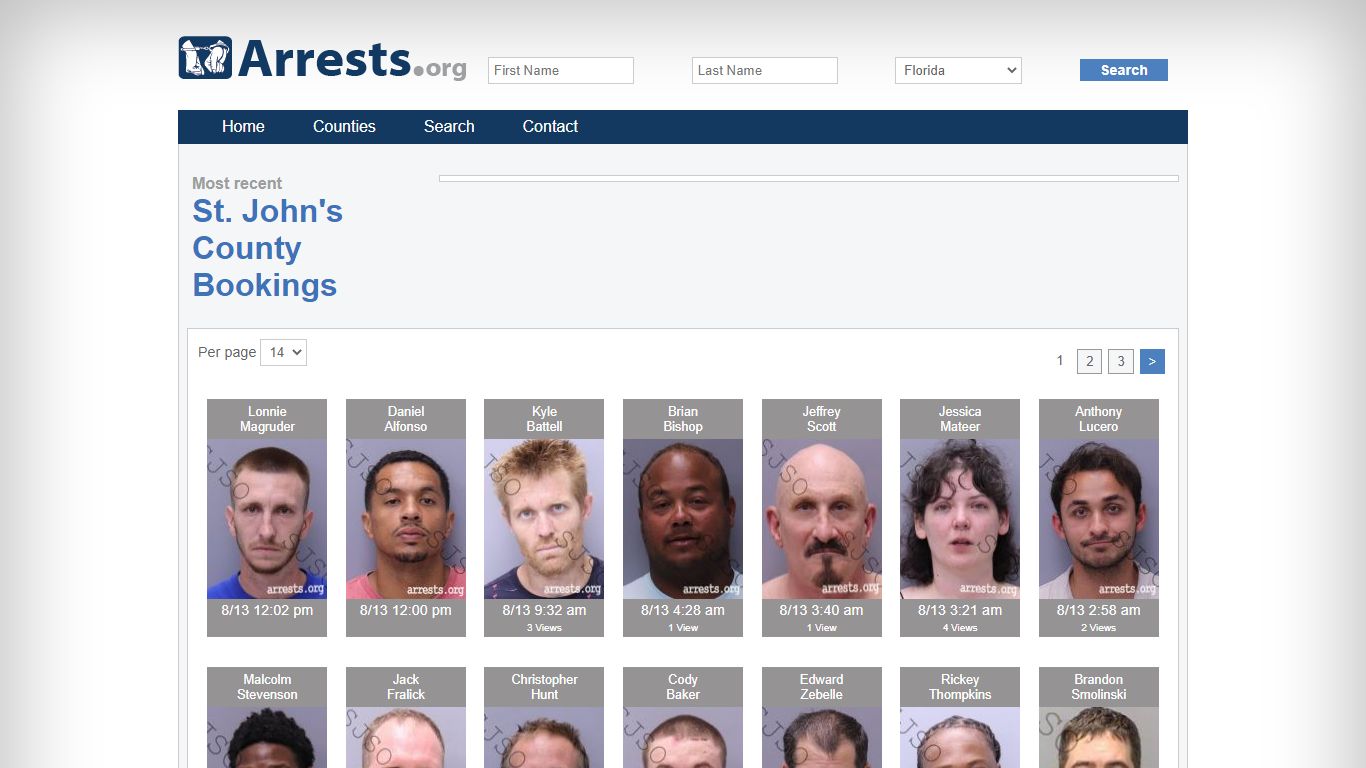 St. John's County Arrests and Inmate Search